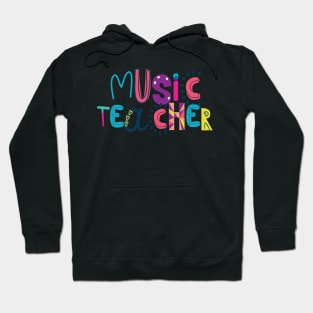 Cute Music Teacher Gift Idea Back to School Hoodie